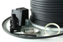 Cut-to-length heat trace power connection and termination control kit