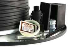 Cut-to-length heat trace power connection and termination control kit