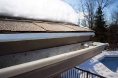 EDGE-CUTTER channel flashings de-icing roof in Winter