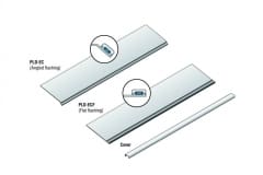 Angled flashing versus flat flashing and cover conceptual drawing