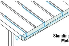Paladin for Roof on standing seam metal roof conceptual drawing
