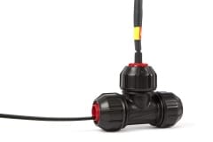 Tee Adapter Philmac Fitting on Retro-Line In-Pipe Self-Regulating Heating Cables