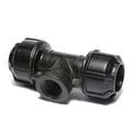 Tee Adapter Female Branch Thread, 1 1/4 inch CTS Compression x 1 1/4 inch CTS Compression x 1 inch FIP thread